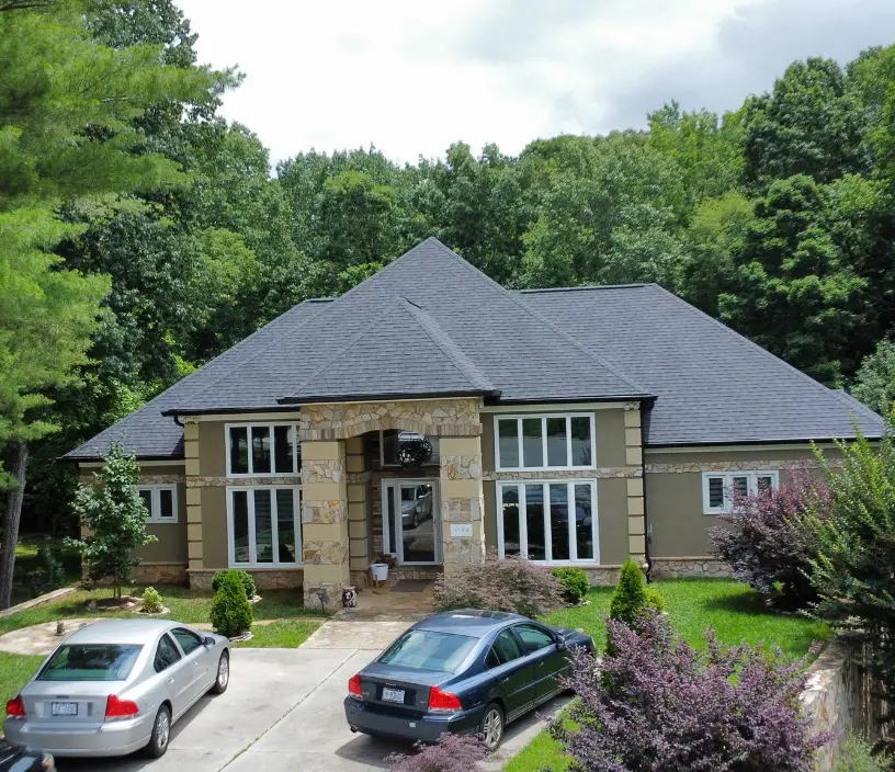 finished roofing project